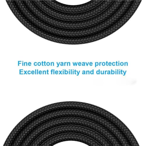 Cable de audio mono de 6.5 mm para ensayos en casa de guitarra y bajo eléctrico 5