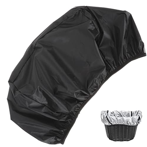 INOOMP Bike Basket Liner, Bike Basket Lining with Reflective Strip Rain Cover for Bicycle Basket Fits Most Bike Baskets (Not Including Bike Basket)