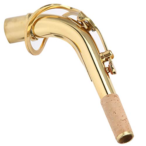 image for keyren Saxophone Neck, 2.45cm Saxophone Neck Brass, Durable Brass Alto