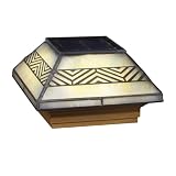 Deckorators Stained Glass Solar Post Cap - 4x4