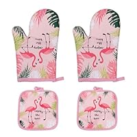 2 Flamingo-Topflappen, 2 Flamingo-Topflappen, Kochhandschuhe, Backhandschuhe, Topflappen Und Ofenhandschuhe, Flamingo-Geschenke