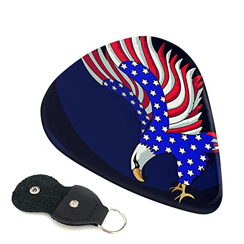 Patriotic Eagle Lot de 6 médiators pour guitare acoustique, guitare électrique, basse, ukulélé – fin, moyen et épais. - Les Beatles, Paul McCartney, John Lennon, RIngo Starr, George Harrison Patriotic Eagle Lot de 6 médiators pour guitare acoustique, guitare électrique, basse, ukulélé – fin, moyen et épais.