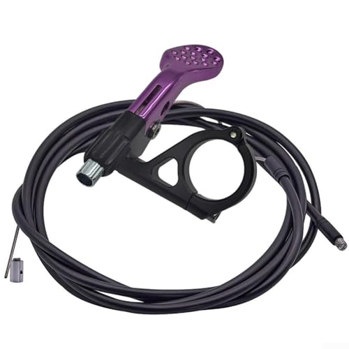 Interruptor de tubo de asiento cuentagotas para bicicleta con maniobrabilidad mejorada, complemento perfecto para tu viaje (morado)
