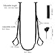 FOCICE Door Sex Swing Liebesschaukel Sexschaukel, Bequeme Sex Swings Mit Extra Breiten Polstern Verstellbaren Riemen, Robustes SM Bondage Set Sexspielzeug Für Paare Extrem Sex, Hält Bis Zu 220kg