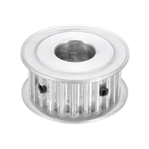 MECCANIXITY Timing Belt Pulley, 5M 24 Teeth 16mm 5/8" Bore Aluminum Alloy Synchronous Wheel Pulley Gears for 3D Printers CNC Machines Industry, Silver