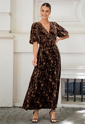 Image of Sissyaki Velvet Maxi Dress Fall Wedding Guest Dress 2026 | Semi Formal to Formal Events, Family Pictures, Holiday Party Dinner Dress