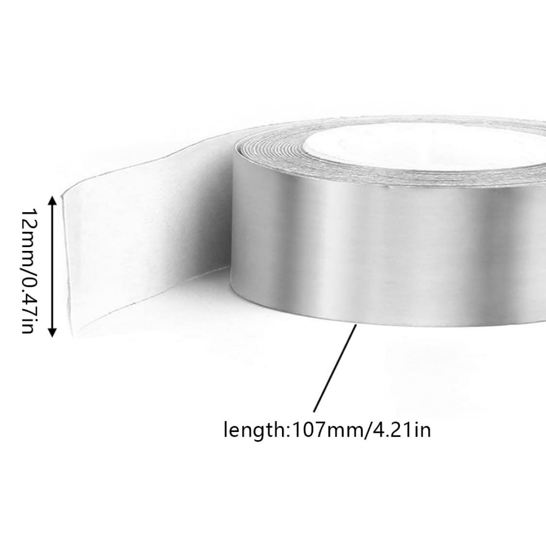 Gcroet 107x12mm Nastro ponderato Nastro Autoadesivo Strisce di Nastro di Peso Banda per Racchetta da Tennis del Club Regolare Il Peso, Il Nastro di Piombo del ad Alta densità Autoadesivo