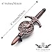 Kilt Emporium Scottish Thistle Kilt Pin - Rust Free Brass - 4 Inches (Bronze)