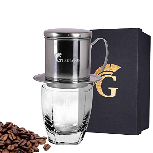 Vietnamese Coffee Maker Filter Phin, Small French Press Portable Cup, Single Serve Coffee Makers, Gift For Coffee Lovers #TOP1