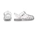 ursloole Toddler Girls Jelly Shoes Soft Unisex-Child Boys Jellies Sandals White Size 11 Rubber Sole Closed Toe Beach Summer Mary Jane Kids Princess Dress Flat