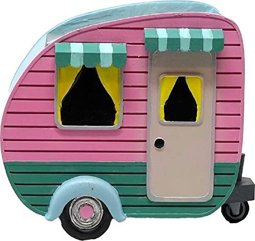 Spoontiques Camper Flower Pot, Home Décor, Tabletop Decoration, Vase Window Décor, Indoor Outdoor Décor
