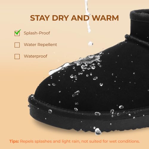 DREAM PAIRS Women's Outdoor Winter Ankle Boots,Black,5 - image 4