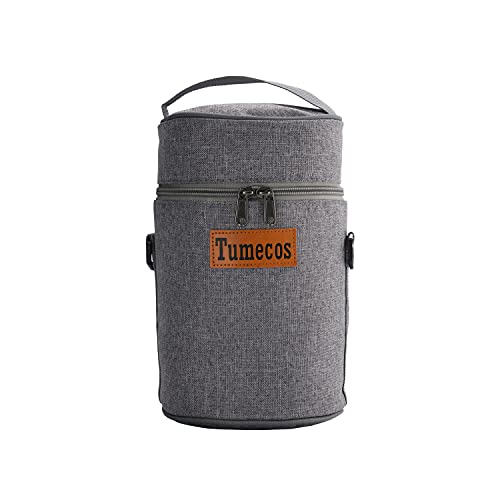 Tumecos ランタンケース アウトドアランタン収納用 灯油ランプ ハンドランタン 収納袋 キャンプライト 収納ボックス オイルランタン収納ケース ランタン 保護 ツールボックス OD/CBガス缶 ガスカートリッジ 収納ボックス ガスタンク収納ケース ガスタンク収納バッグ グレー-S