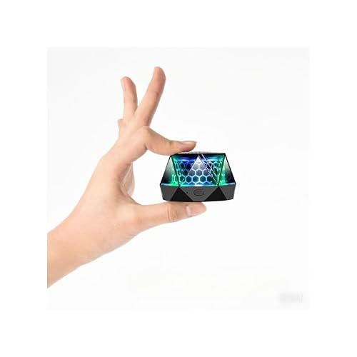 Eageroo Mini altavoz Bluetooth magnético portátil compacto – Mini altavoz inalámbrico con imán adhesivo para coche/bicicleta/frigorífico