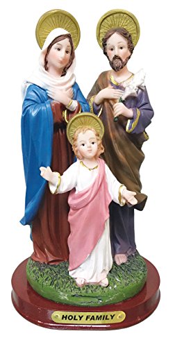 Holy Family Statue Saint Joseph, Jesus and Saint Mary Catholic Statue Sculpture Estatua Holy Figurine Religious Decoration Estatua (5 Inch) Holy Family Statue Saint Joseph, Jesus and Saint Mary Catholic Statue Sculpture Estatua Holy Figurine Religious Decoration Estatua (5 Inch)