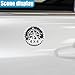 UHANBUT Compass Badge Rated Car Emblem, 4 x 4 Metal Automotive Badge, 3D Round Car Stickers Decals, Vehicles Exterior Decoration Accessories Compatible with Trucks, SUVs, RVs (Compass)