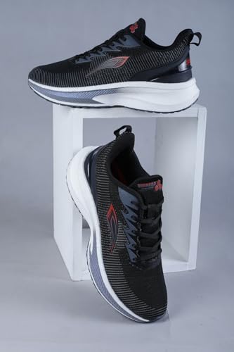 Image of ABROS Sports Shoes for Men's Upper Mesh with ETPU Sole Lace-Ups Comfortable Lightweight Shoes