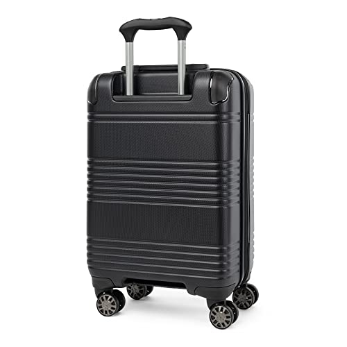 Travelpro Roundtrip Hardside Expandable Luggage, Tsa Lock, 8 Spinner Wheels, Hard Shell Polycarbonate Suitcase, Black, 2-Piece Set (21/25) #TOP3