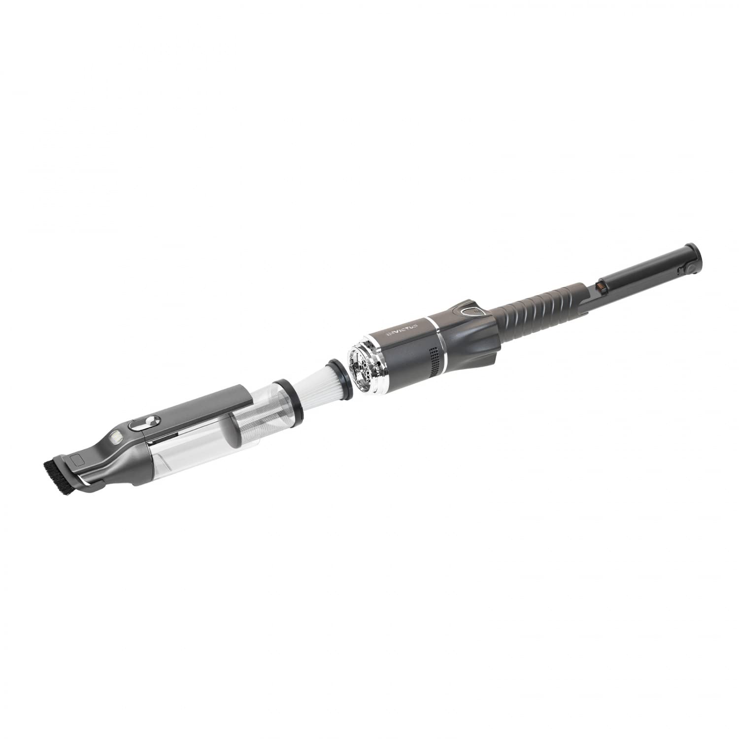 Genius Invictus One 3.0 A28340 Aspiradora inalámbrica Negro Plata 120 W 100 ml 74 decibelios