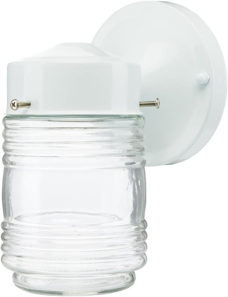 Nuvo Porch - 1 Light Mason Jar Outdoor Wall Mount in Traditional Style-8.5 Inches Tall and 4 Inches Wide