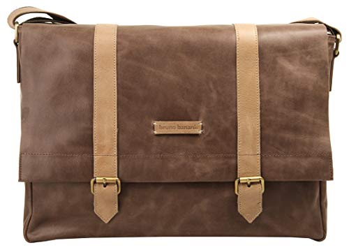Glenn Postbag Bruno Banani bolso de cuero marrón con acabados premium para ordenador