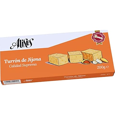 Alises Turrón de Jijona - Mandeln und Honig, glutenfrei, laktosefrei, Nougat, 200 g (weich) Cover
