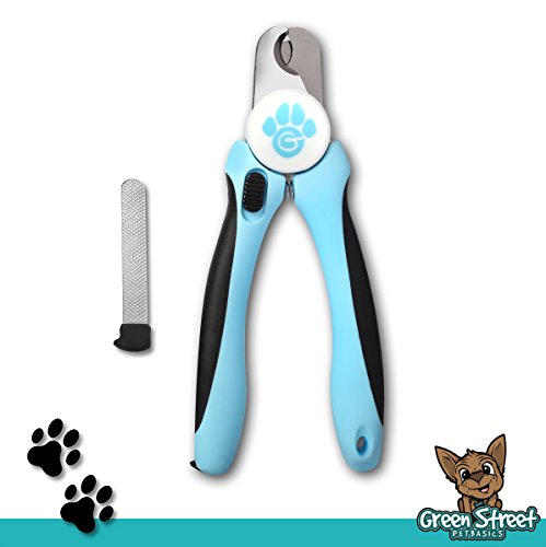 Dog Nail Clippers And Trimmer With Safety Guard To Avoid Over-Cutting Nails & Free Nail File - Razor Sharp Blades - Sturdy Non Slip Handles - For Safe, Professional At Home Grooming #TOP5