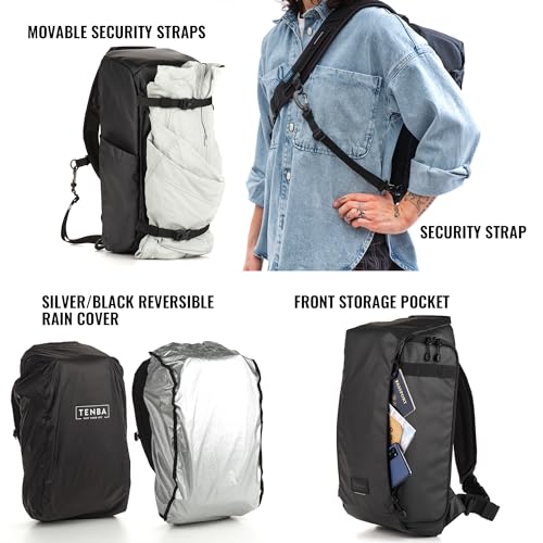 Image of Tenba Solstice v2 16L Sling Bag for DSLR and Mirrorless cameras and lenses, including supertelephoto zooms - Black (636-432)