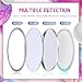 Qunclay 12 Pcs 2. 76'' Compact Mirror Bulk Gifts Mini Pocket Mirror Holographic Iridescent Small Round Makeup Glass for Purse Goody Bag Stuffers Women Teacher Girls Party Favors Travel Daily