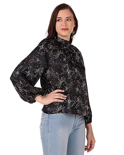 Image of BoheeWohee Women's Full Sleeves Casual Satin Top