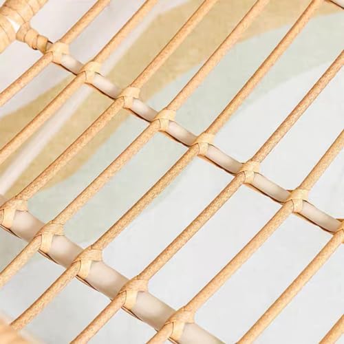 Patio Leisure Rocking Chairs，Modern Rocking Chair with High Backrest,Modern Metal Frame Cane Weave Rocking Chair,Upholstered Recliner,Comfy Side Chair for Living Room, Bedroom, Balcony(rocki