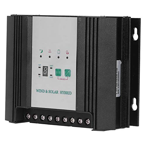 Contrôleur Intelligent éolien et Solaire, DC 12V 400W Faible Perte à Vide d'énergie éolienne contrôleur Intelligent équipement Industriel pour système Solaire éolien Cover