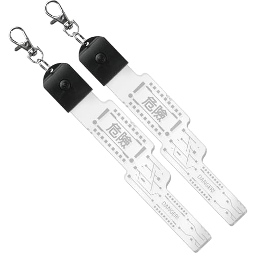 LED punk pendant, USB rechargeable with multiple lighting modes, futuristic punk accessories for led punk mask (Style-B)