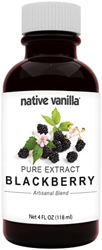 Pure Blackberry Flavor Extract for Baking - 4 Fl Oz - Native Vanilla