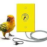 SYSAI Vogelheizung & Snuggle-Up Wärmer für Käfig, 10x15 cm - Einstellbar 40°C/45°C für Wellensittiche, Nymphensittiche, Conures & kleine Vöge
