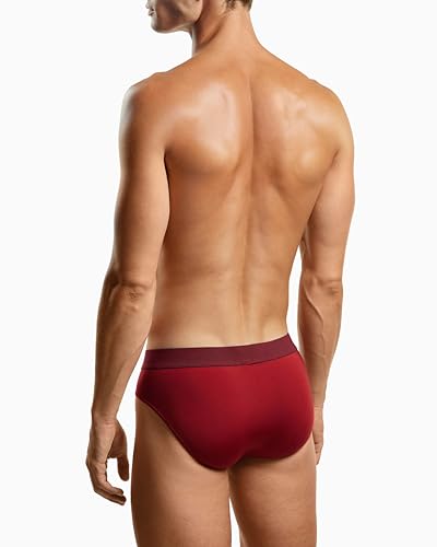 Emporio Armani Slip Uomo Essential In Microfibra, Rosso, Xl - 4