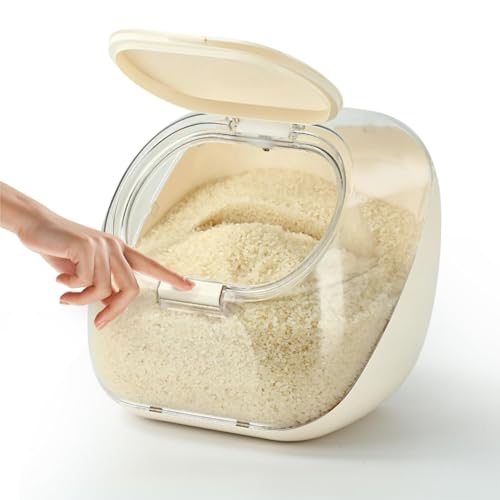 Distributeur de céréales et bac de stockage de riz hermétique pour cuisine