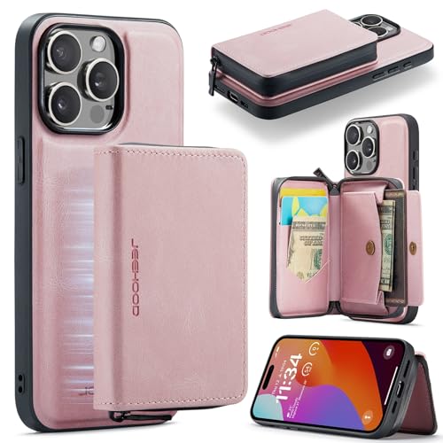 Étui détachable magnétique en cuir pour iPhone 15 Pro Max, élégance et haute protection