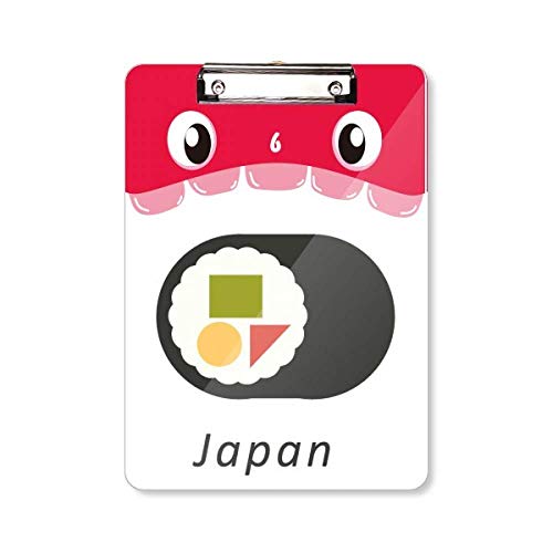 Presse-papiers japonais A4 avec motif Maki Sushi en relief pour bureau