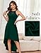Bbonlinedress Womens Fall Wedding Guest Dress Cocktail Homecoming Dresses for Teens High Low Lace Christmas Dark Green XS