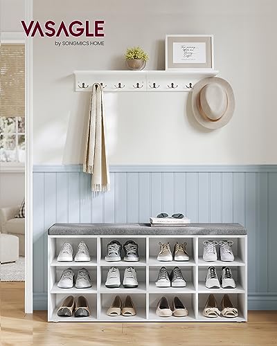 image for VASAGLE CUSTOS Collection - Shoe Bench, Storage Bench with Padded Seat