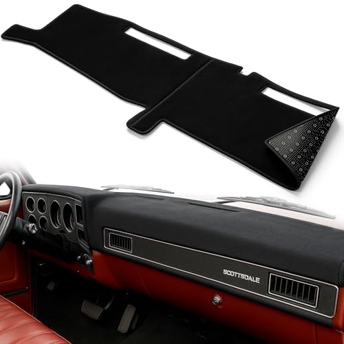MusTree Dash Cover Mat Fit for 1981 1982 1983 1984 1985 1986 1987 Chevy Chevrolet C10 C20 C30 K10 K20 K30 Accessories Dashboard Cover Pad