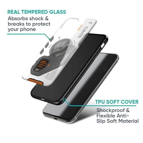 Image of Designer Tempered Glass Back Case Cover Compatible with OnePlus Nord 5 5G | Liberty Cyber