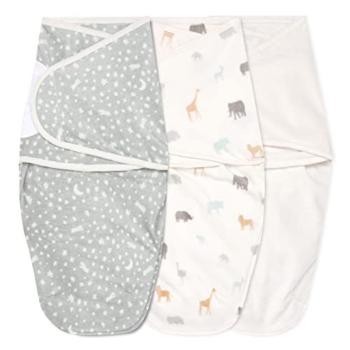 aden + anais™ Essentials 100% Velboa Easy Swaddle™ Pucksack 1,0 TOG 3er-Packwild Prairie Minky (0-3 Monate) Cover