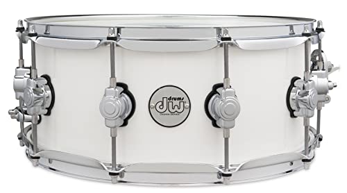 Qual a Melhor Bateria Acústica de 2025? Melhores Ranking 6 DW Design Series Tarola de bordo - 15 x 35 cm, laca branca brilhante