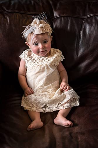 Cutiego Vintage Crochet Lace Dress Flower Girl Dress Toddler Dresses  thumb #5