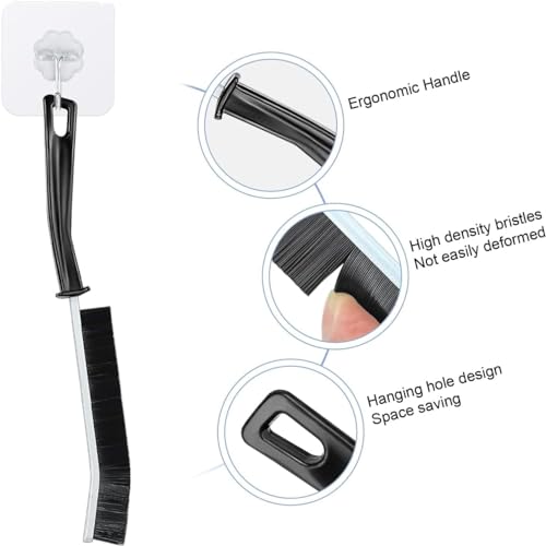 Image of COOFANDY Crevice Cleaning Brush, Multifunctional Gap Cleaning Brush Tool, Hand-Held Groove Cleaning Hard-Bristled Brush for Kitchen Bathroom Sink Tile Floors Window Slots (Pack of 6)