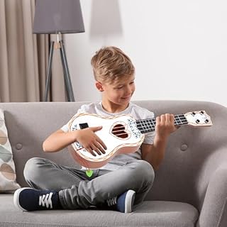 Raimy 17in Ukulele Guitar for Kids – 4 String Mini Learning Instruments Educational Musical Toy for Beginner Toddler Gifts for Age 3 4 5 6 7 8 9 Years Boys Girls Baby Children (White) - Les Beatles, Paul McCartney, John Lennon, RIngo Starr, George Harrison Raimy 17in Ukulele Guitar for Kids - 4 String Mini Learning Instruments Educational Musical Toy for Beginner Toddler Gifts for Age 3 4 5 6 7 8 9 Years Boys Girls Baby Children (White) – Image 7