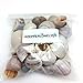 PEPPERLONELY Assorted Apple Snail Sea Shells, 4 OZ Apprx. 20+ PC Shells, 1-1/2 Inch ~ 2-1/4 Inch