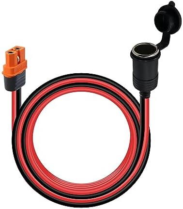 XT60 Auf 12V Auto Kühlbox Kabel - 14AWG - Für Dometic & Waeco - 1,64ft (0,5m) - Schwarz